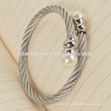 Produits les plus populaires Fashion Bead Stainless Steel Bracelet Jewelry GSL003